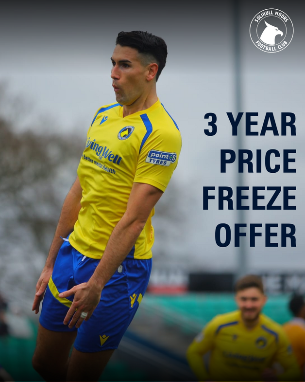 Event image 3 Year Season Ticket Price Freeze