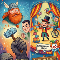 Event image Barna i Kulturbanken presenterer: Jotne-Showet & En liten sirkustjeneste