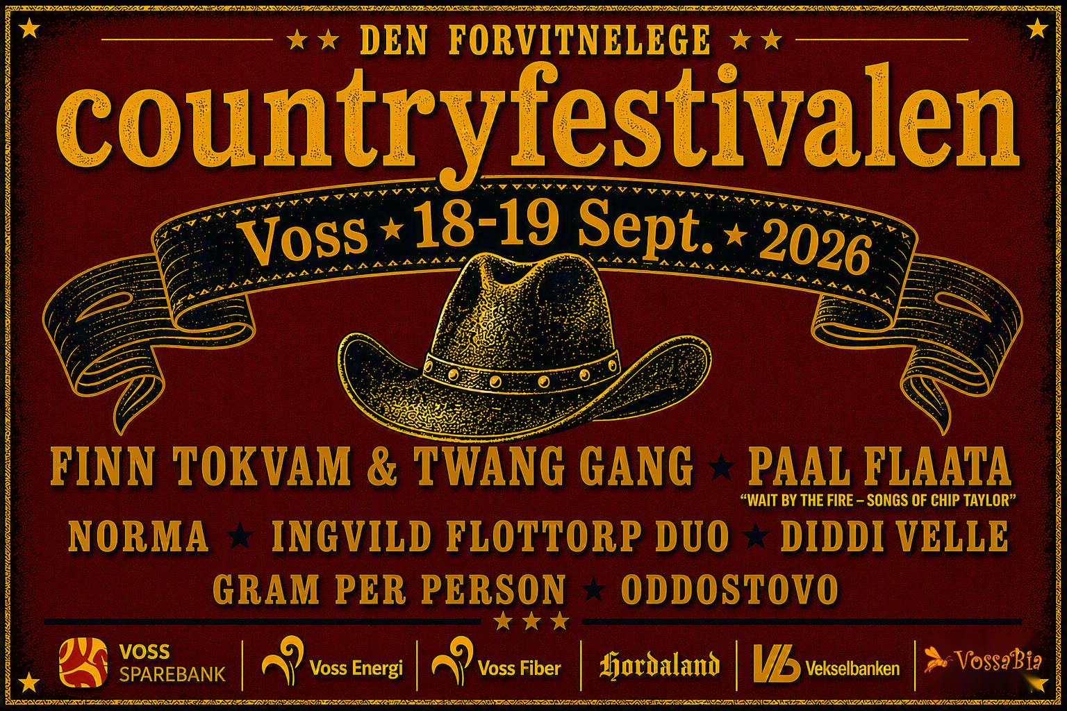 Den Forvitnelege Countryfestivalen 2026