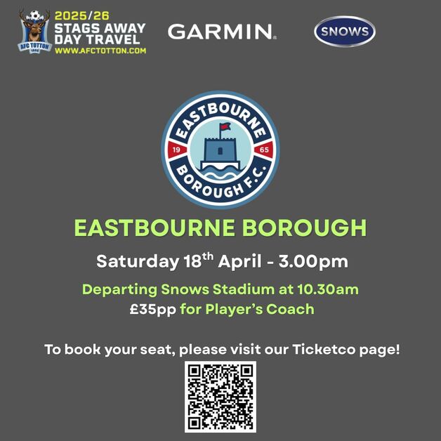 Event image Coach to Eastbourne Borough