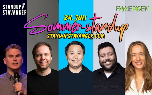 Event image Sommer-standup på Fiskepiren - 24. juli