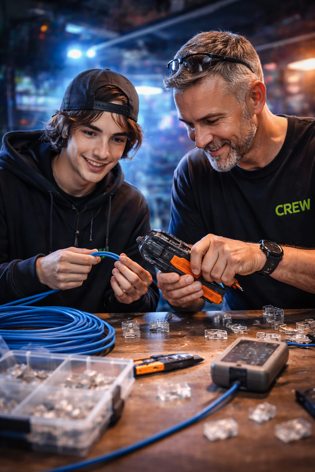 Event image Lag din egen lan-kabel (Kurs) - Herøyahuset 