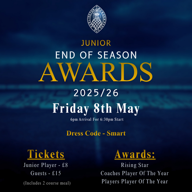 Event image Junior End of Season Awards 2026