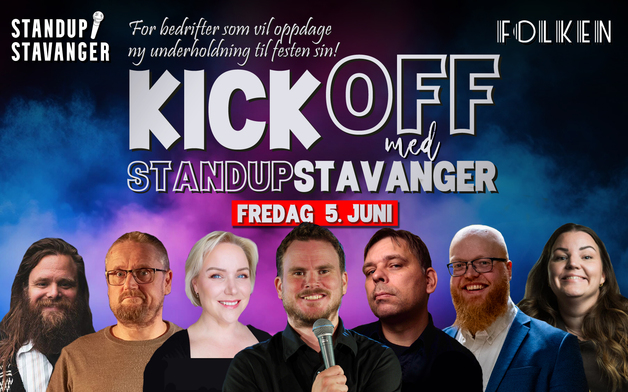 Event image KICK-OFF med Standup Stavanger - 5. juni