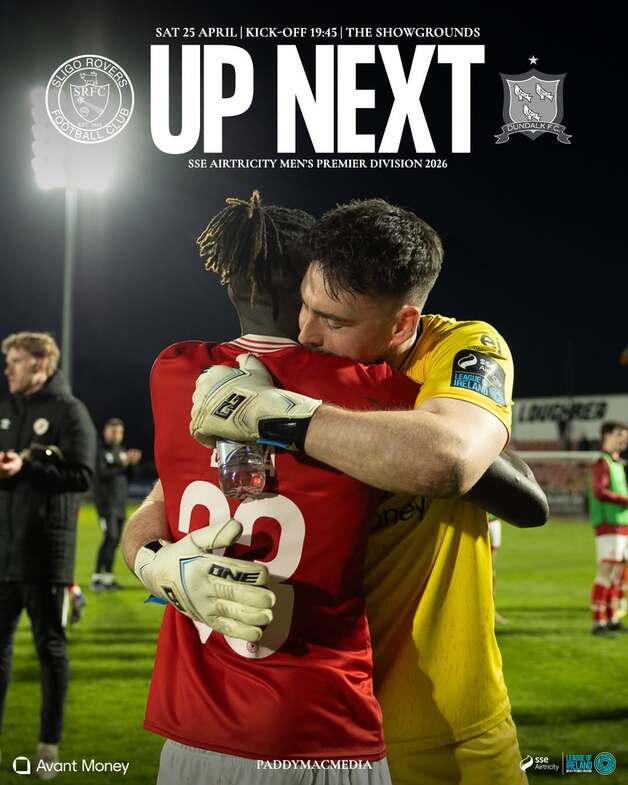 Event image Sligo Rovers FC Vs. Dundalk FC (Home Supporters Only)