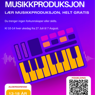 Event image SOMMERCAMP I MUSIKKPRODUKSJON I KULTURBANKEN