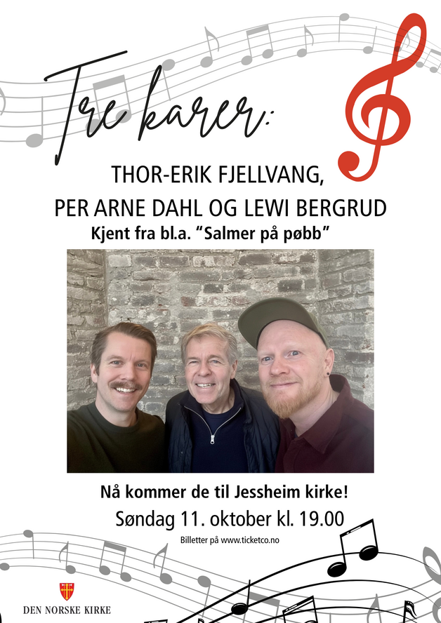 Tre karer: Thor-Erik Fjellvang, Per Arne Dahl og Lewi Bergrud