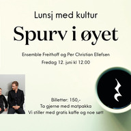 Event image Lunsj med kultur: Spurv i øyet