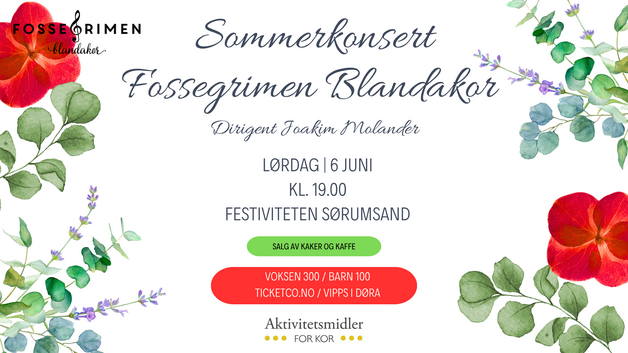 Event image Sommerkonsert med Fossegrimen blandakor 6. juni 2026