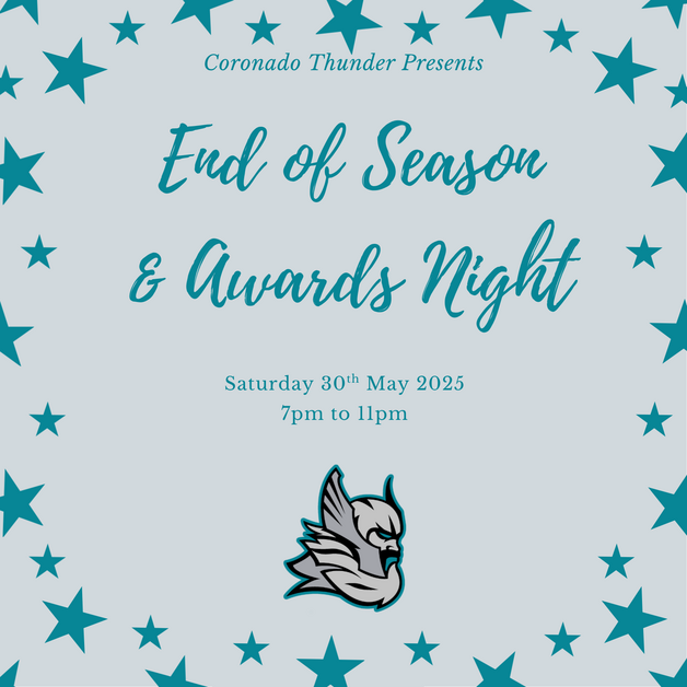 Event image CORONADO THUNDER END OF SEASON PARTY & AWARDS NIGHT