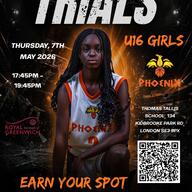 Event image Greenwich Phoenix U16 Girls NBL Trials 2026
