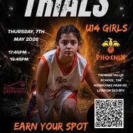 Event image Greenwich Phoenix U14 Girls NBL Trials 2026