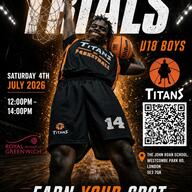 Event image Greenwich Titans U18 Boys NBL Trials 2026