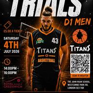 Event image Greenwich Titans NBL Division 1 Trials 2026