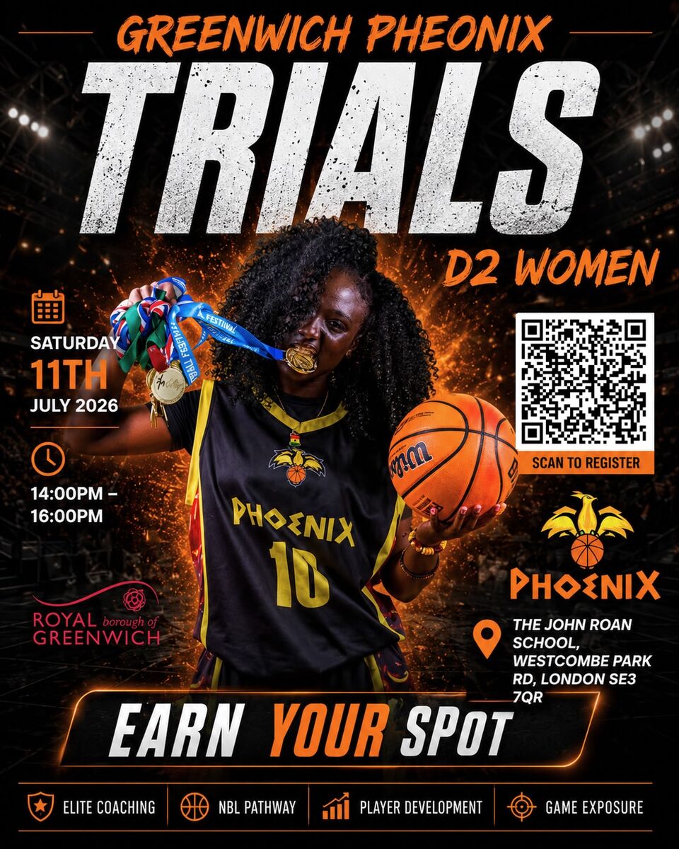 Event image Greenwich Phoenix Women NBL Division 2 Trials 2026