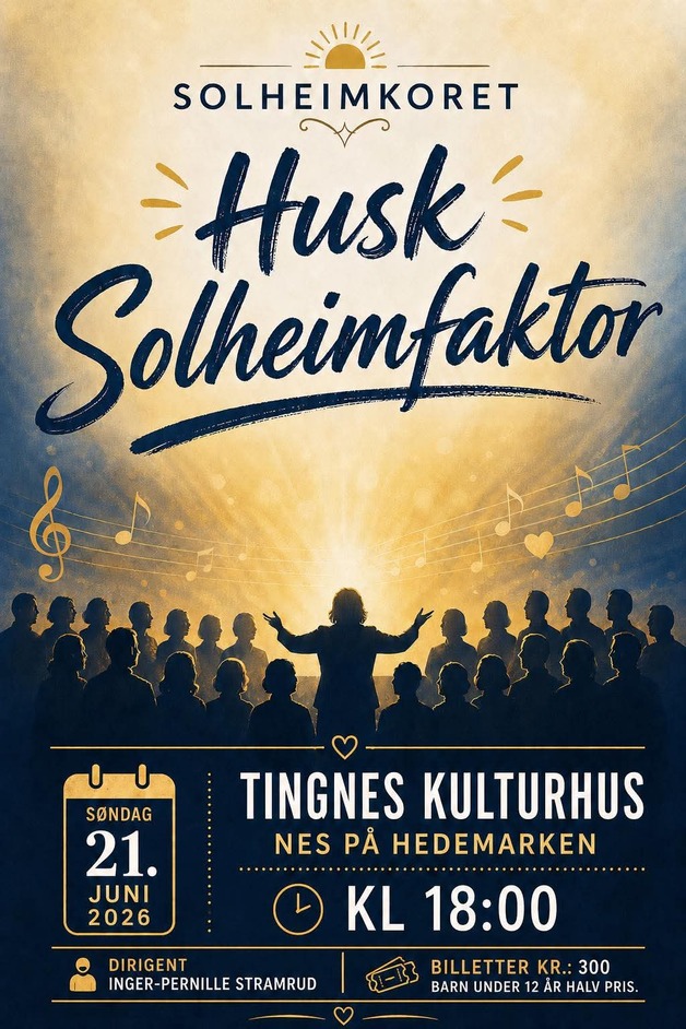 Event image Husk Solheimfaktor - Midtsommerkonsert med Solheimkoret