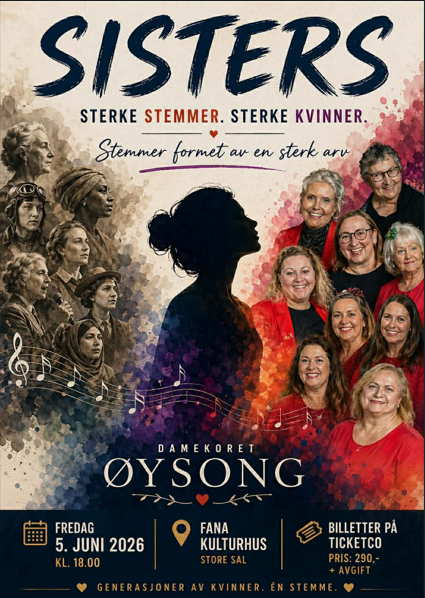 Event image SISTERS - Sterke stemmer. Sterke kvinner. 