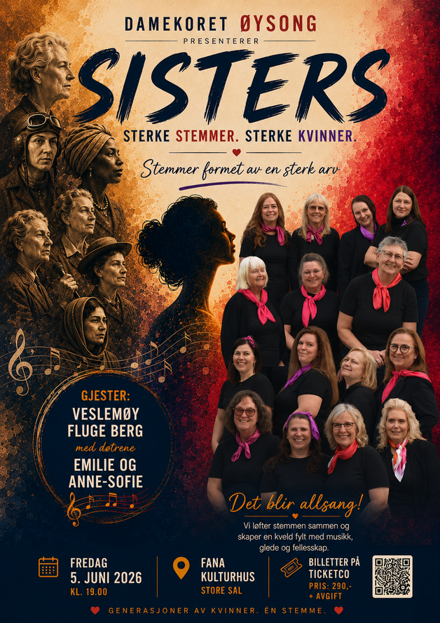 Event image SISTERS - Sterke stemmer. Sterke kvinner. 