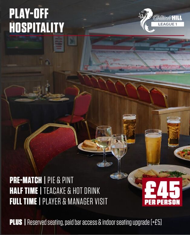 Event image Play-Off Final Hospitality | Pie & Pint Package