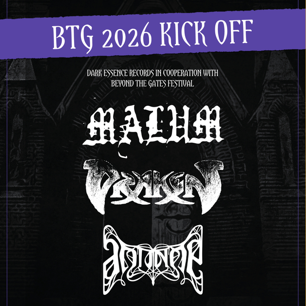 Event image Dark Essence Records presents: Beyond The Gates Kick Off 2026 // Hulen