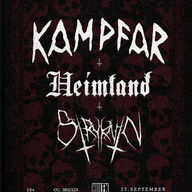 Event image Kampfar + support: Heimland + Stryknin || Hulen