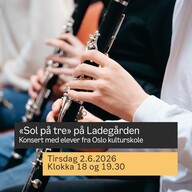 Event image "Sol på tre" på Ladegården 2. juni klokka 18
