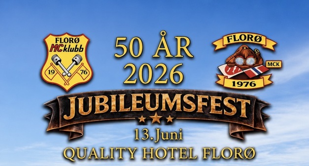 Event image Florø MC Klubb fyller 50! Jubileumsfest og livekonserter