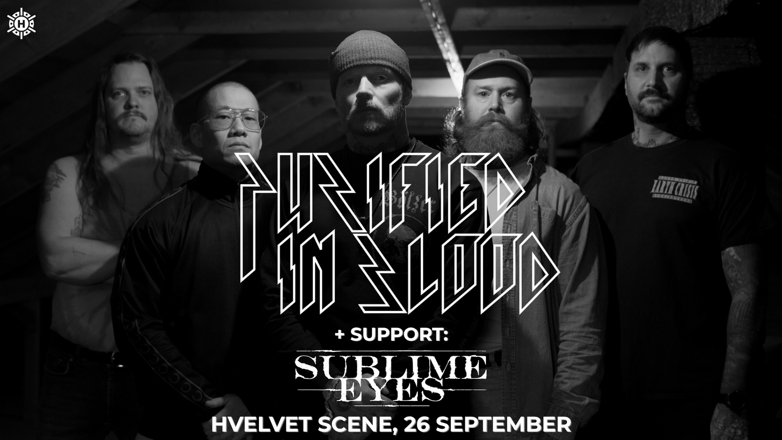 Event image Purified In Blood + support Sublime Eyes // Hvelvet Scene