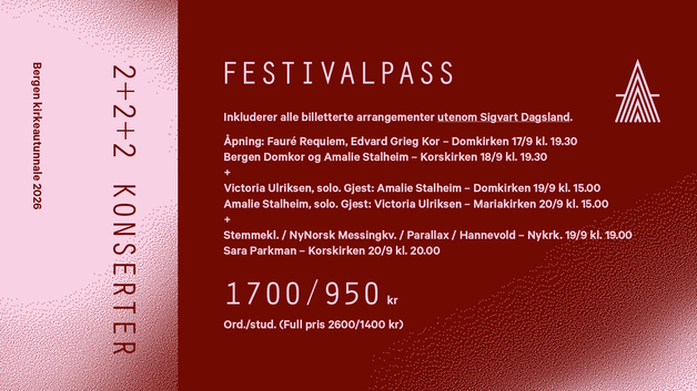 Event image Festivalpass – Bergen kirkeautunnale 2026