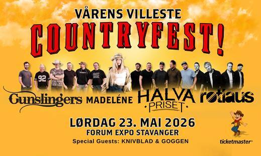 Event image Direkte buss til Countryfest fra Bryne!