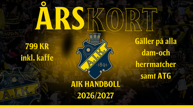Event image Säsongskort AIK handboll 2026/2027
