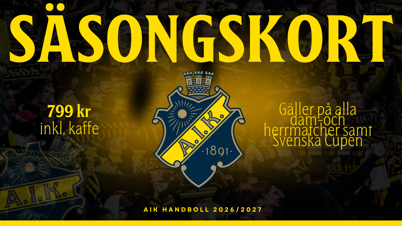 Event image Säsongskort AIK handboll 2026/2027