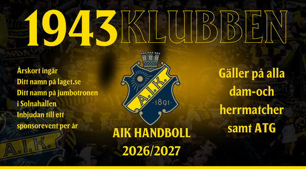 Event image 1943-klubben inkl. säsongskort