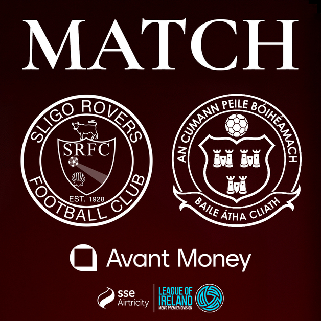 Event image Sligo Rovers FC Vs. Bohemian FC (Home Supporters Only)