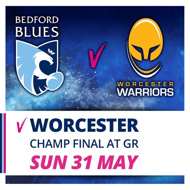 Event image Bedford Blues v Worcester Warriors - Champ Final