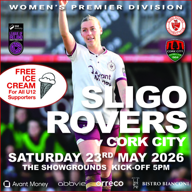 Event image Sligo Rovers Women Vs. Cork City Women