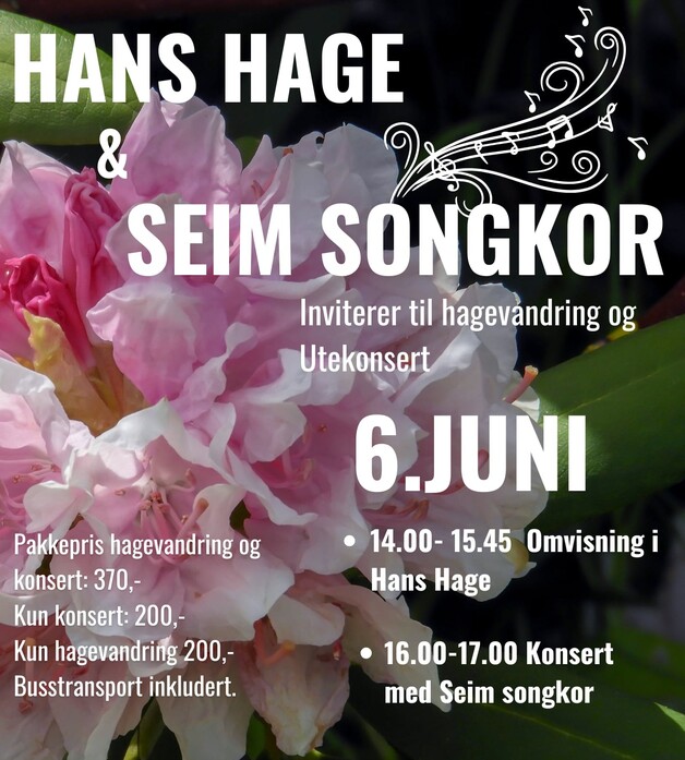 Event image Sommarkonsert "Uti vår hage"