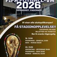 Event image Fotballfesten Trykkeriet Fagernes: TIRSDAG 16.JUNI - Dagsbillett