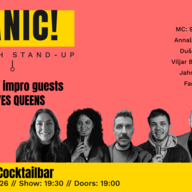 Event image Here comes summer - Panic! English Stand-Up + special impro guests