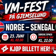 Event image VM-FEST PÅ GJEMSELUND: NORGE - SENEGAL