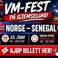 Event image VM-FEST PÅ GJEMSELUND: NORGE - SENEGAL