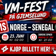 Event image GRATIS VM-FEST PÅ GJEMSELUND: NORGE - SENEGAL