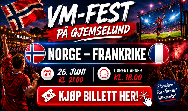 Event image VM-FEST PÅ GJEMSELUND: NORGE - FRANKRIKE