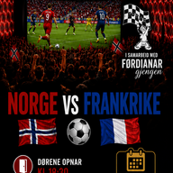 Event image VM-FEST I SUNNFJORDSALEN // NORGE VS FRANKRIKE 