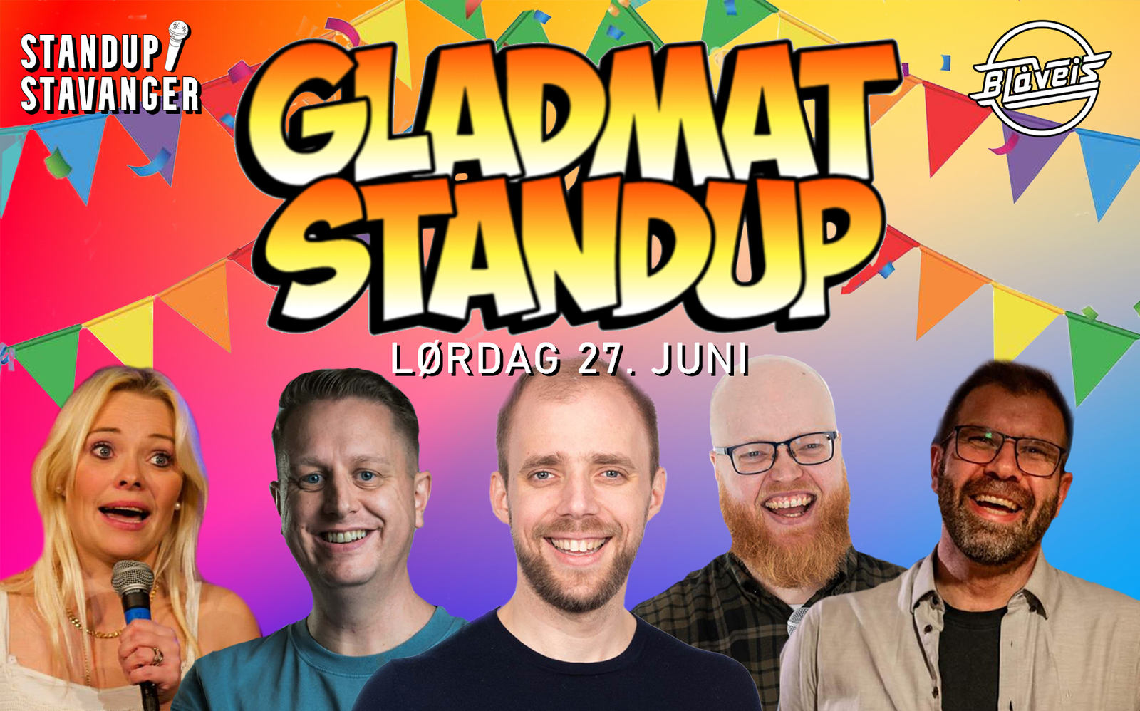 Event image Gladmat-standup på Blåveis - 27. juni