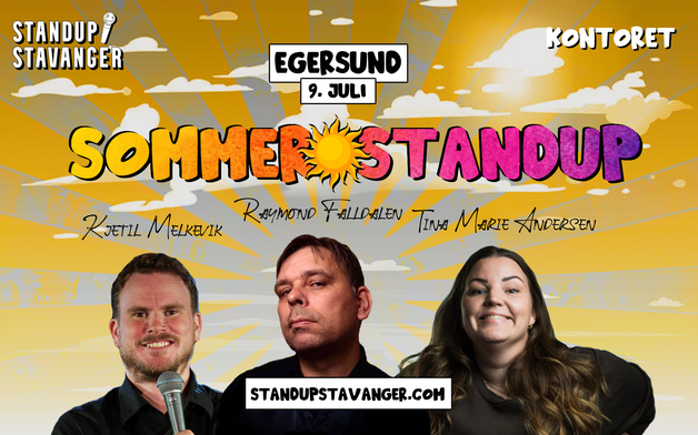 Event image Sommer☀️Standup på Kontoret (Egersund) - 9. juli