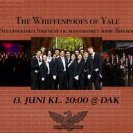 Event image Konsert med The Whiffenpoofs of Yale, Studinekoret Sirenene og Mannskoret Arme Riddere 2026