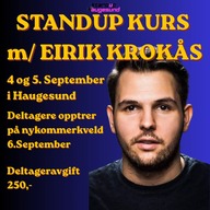 Event image Standup kurs m/Eirik Krokås