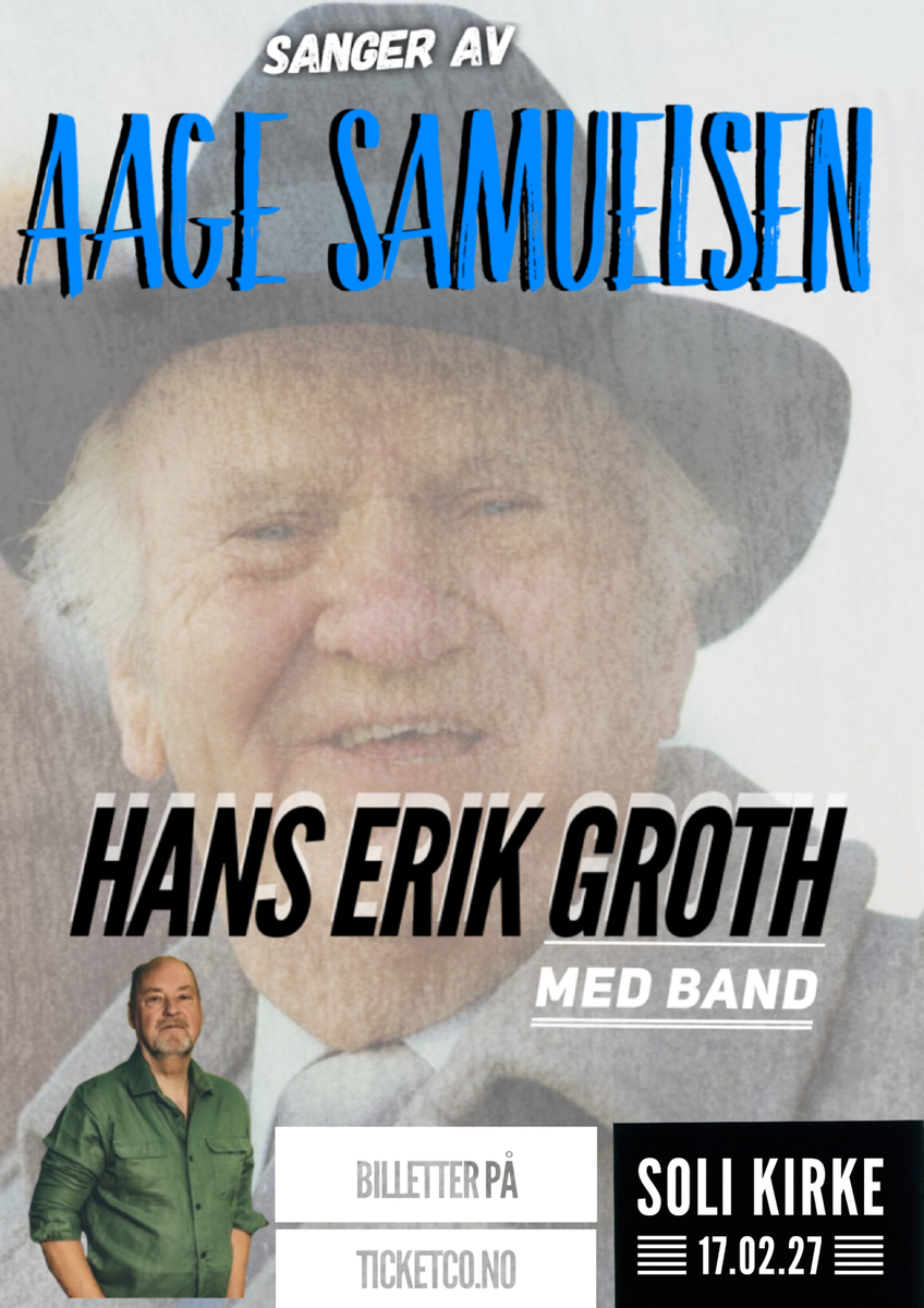 Event image Sanger av Aage Samuelsen - Hans Erik Groth med band