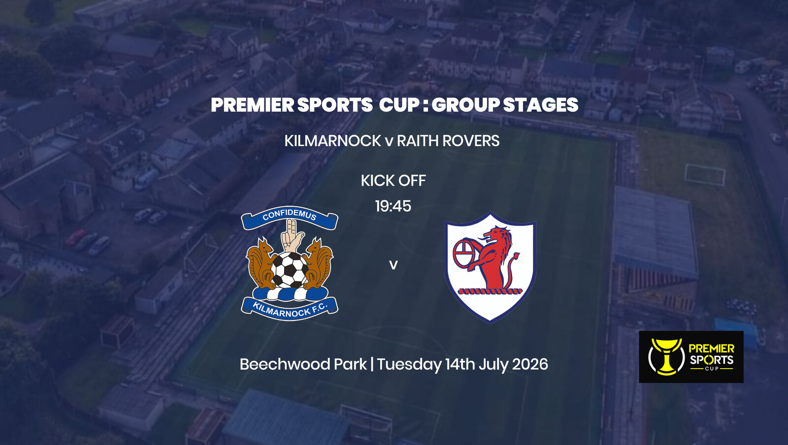 Event image Kilmarnock vs Raith Rovers (HOME FANS) (at Auchinleck Talbot FC)